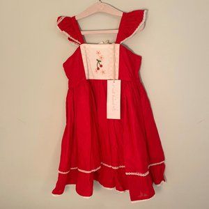 Well Dressed Wolf Cherry Cameron. NWT. 3T